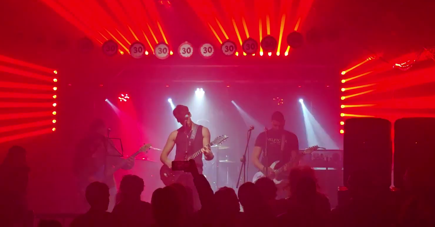 Punk show crowd